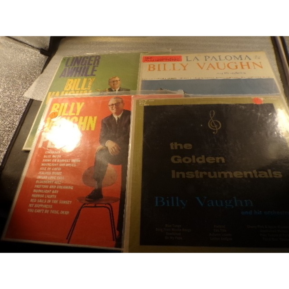 Billy Vaughn Vinyl LP Lot 4 Albums Golden Instrumentals La Paloma Linger Awhile